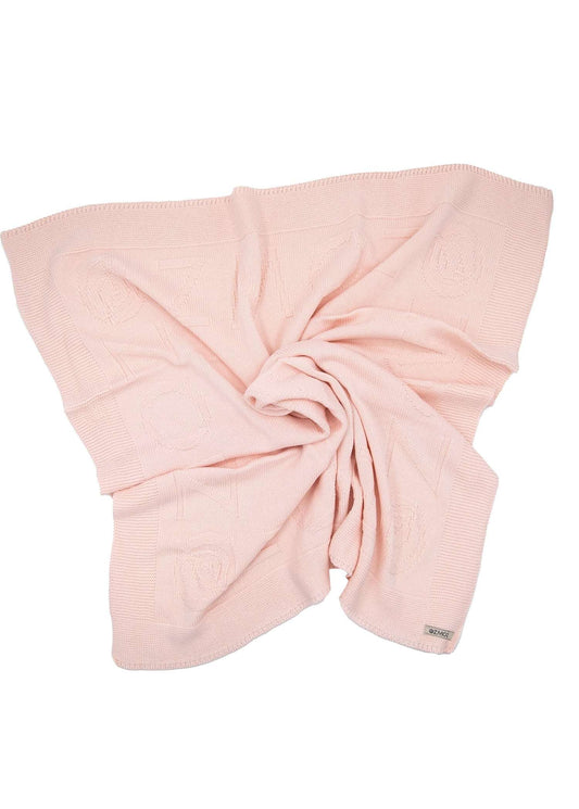 Organic Knitwear Baby Blanket Pink