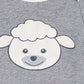 Organic Short Sleeve Baby Body (greymelange lamb)