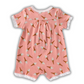 Organic Short Sleeve Baby Romper (pink)